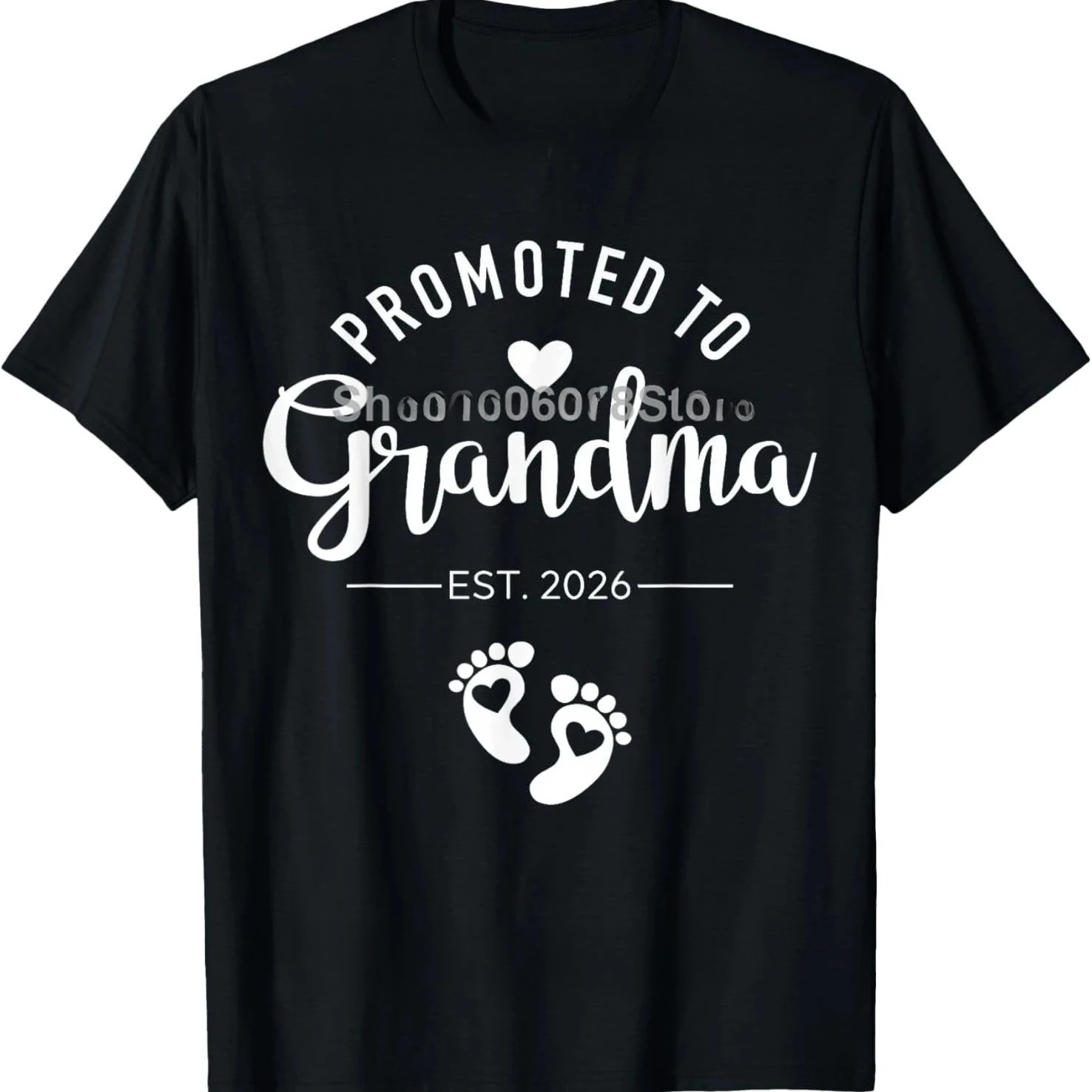 Engraçado promovido a avó 2026 t camisas femininas puro humor streetwear camiseta manga curta unissex avó