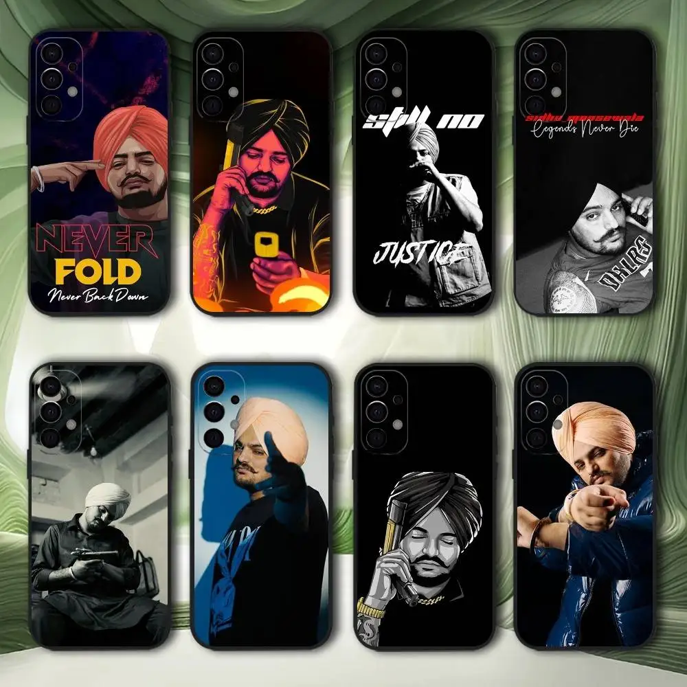 

S-Sidhu M-Moosewala Phone Case For Samsung S25,S24,S21,S22,S23,S30,Ultra,S20,Plus,Fe,Lite,5G Black Cover