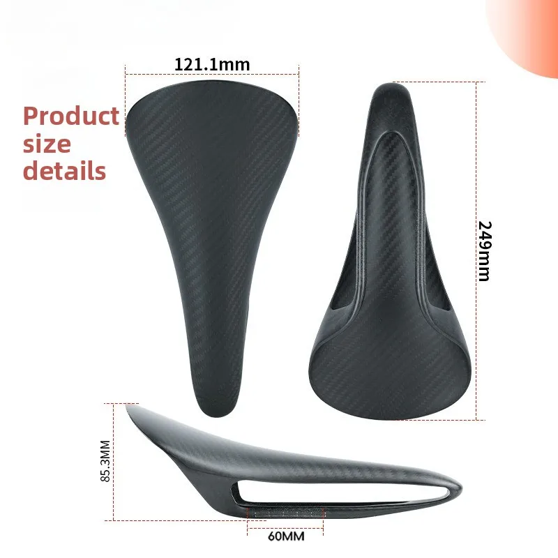 ZD08 Full Carbon Fiber Bicycle Comfort Integrated Forming Road Mountain Bike Cushion Saddle Riding Accessories Riding