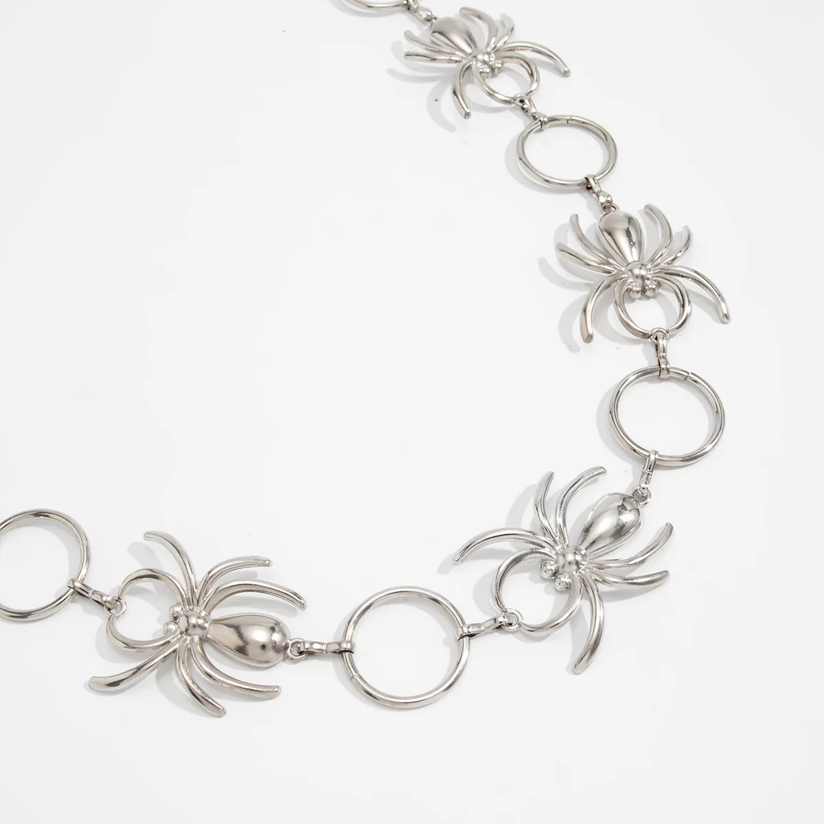Fashion Silver Color Spider Shape Metal Chain Belt for Women Vintage Hollowed Sexy Adjustable Alloy Body Chain Jewelry Gift - view 6