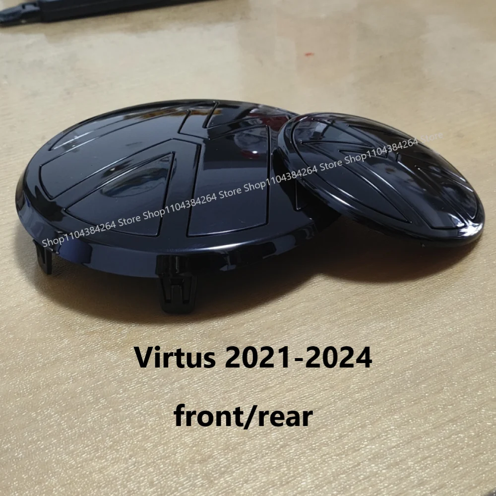 

2pcs Replacement Front Grille Emblem and Rear Trunk Lid Emblem Badge for VW Volkswagen Virtus Nivus 2021-2024 Emblem Sticker