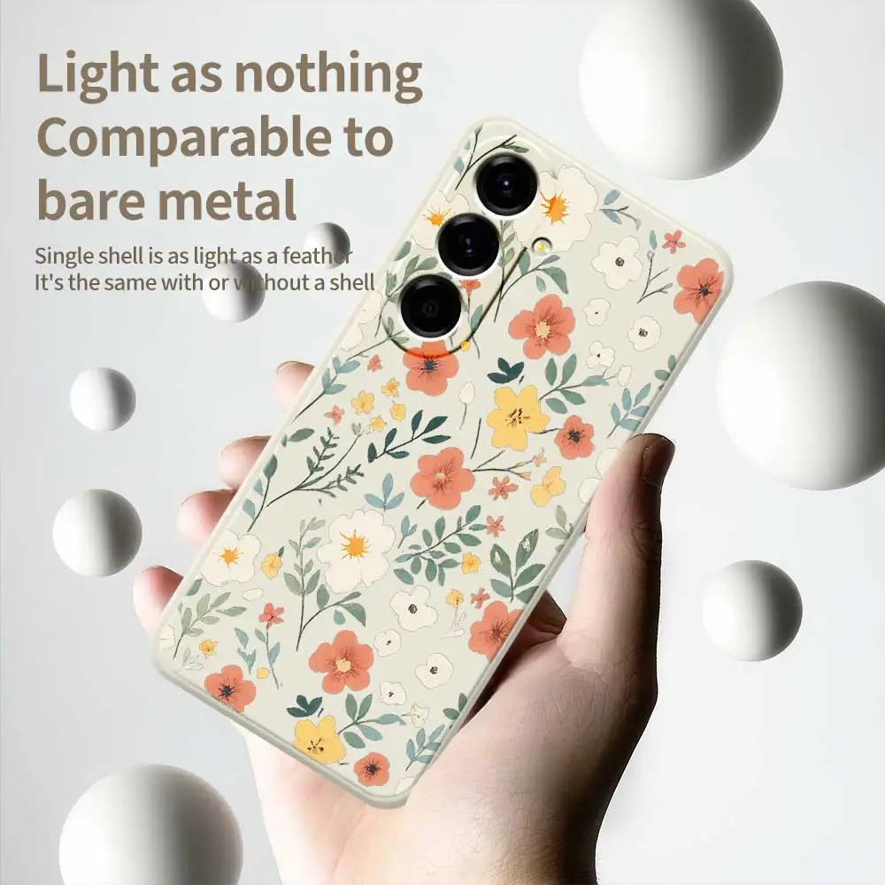 Fresh Flower Mobile Phone Case For Samsung Galaxy A56 A32 A23 A22 5G A32 A23 4G A55 A54 A53 A52 A51 A35 A34 A31 A25 Soft Cover