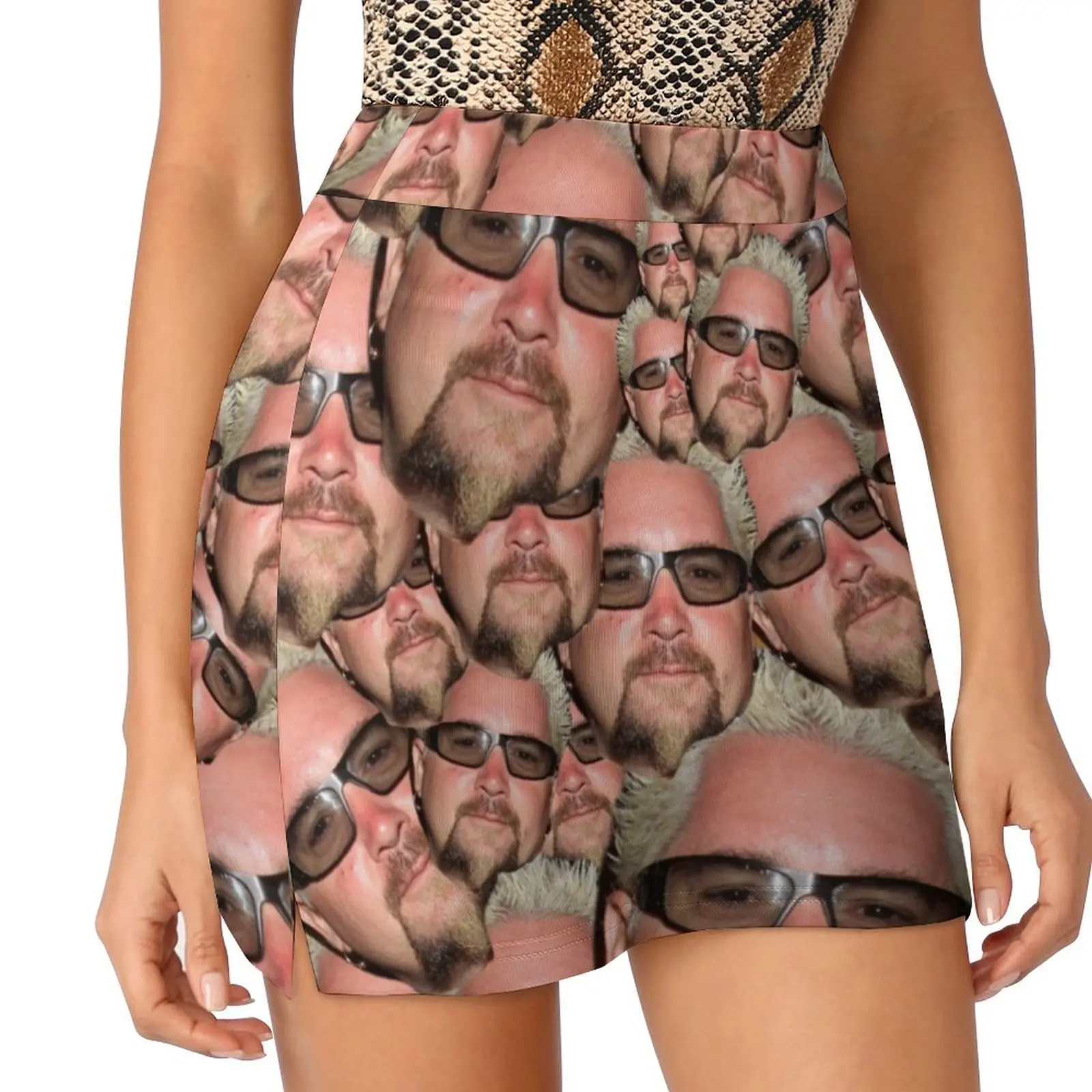 

Guy Fieri Face Mini Skirt Women clothing Women skirts