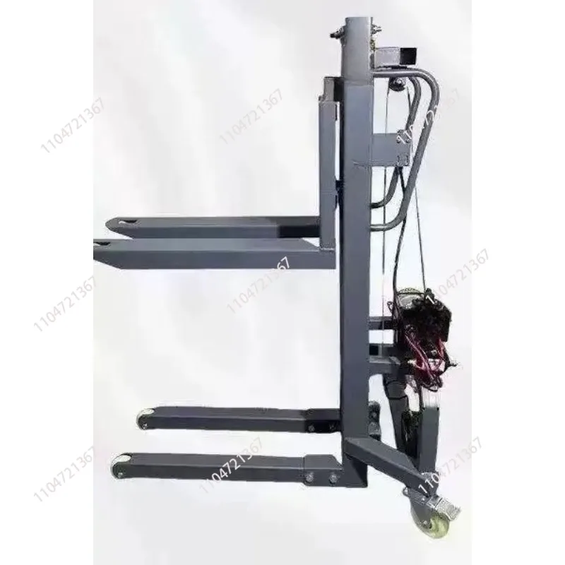 

Small Lifting Forklift Stacker Mini Fork Truck Self-loading Forklift Semi Electric Stacker
