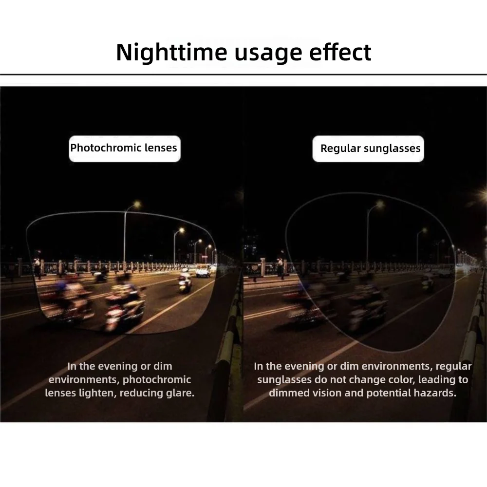 نظارات شمسية مستقطبة فوتوكروميك للاستخدام ليلاً ونهارًا، نظارات شمسية خفيفة الوزن متغيرة الألوان #3