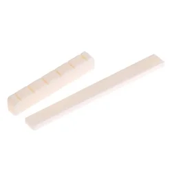 2022 Professional Durable Buffalo Bone Bridge Nut Saddle for Classical Guitar Parts Portable Long Beige