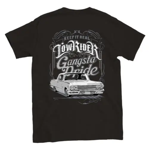 Keep It Real - 64 Impala Lowrider - Gangsters Pride - Back Print - T-shirt