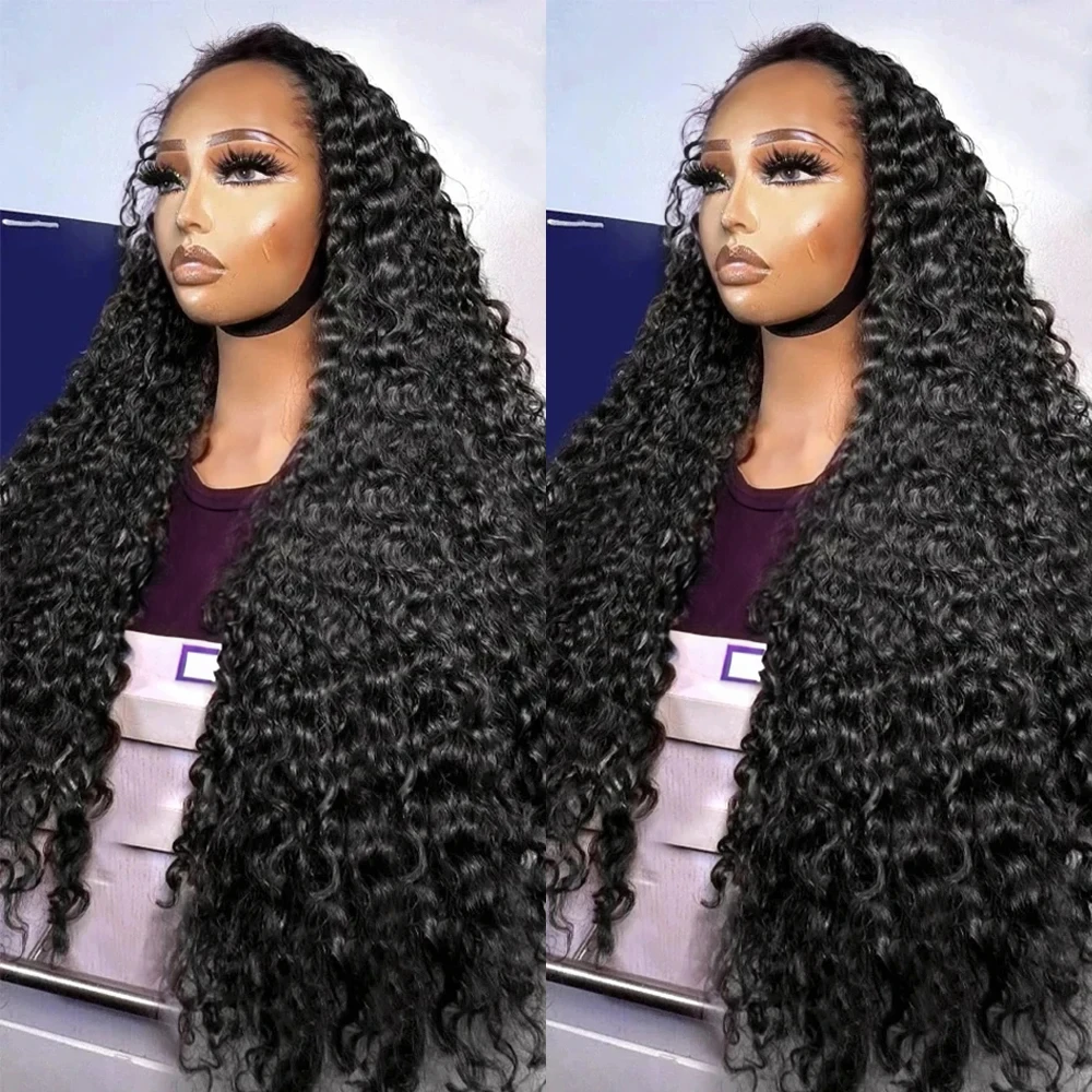 

13x6 Deep Wave Lace Frontal Human Hair Wigs 13x4 Long 30 40 Inch Curly HD Transparent Lace Front Wigs For Women Brazilian Wigs