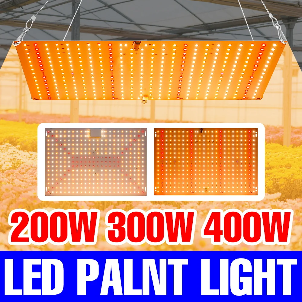 

400 Вт светодиодный полный спектр квантовой доски, светильник для выращивания растений, комнатная тепличная палатка, бонсай, выращивание кактусов, заполняющее освещение, вилка европейского/американского стандарта