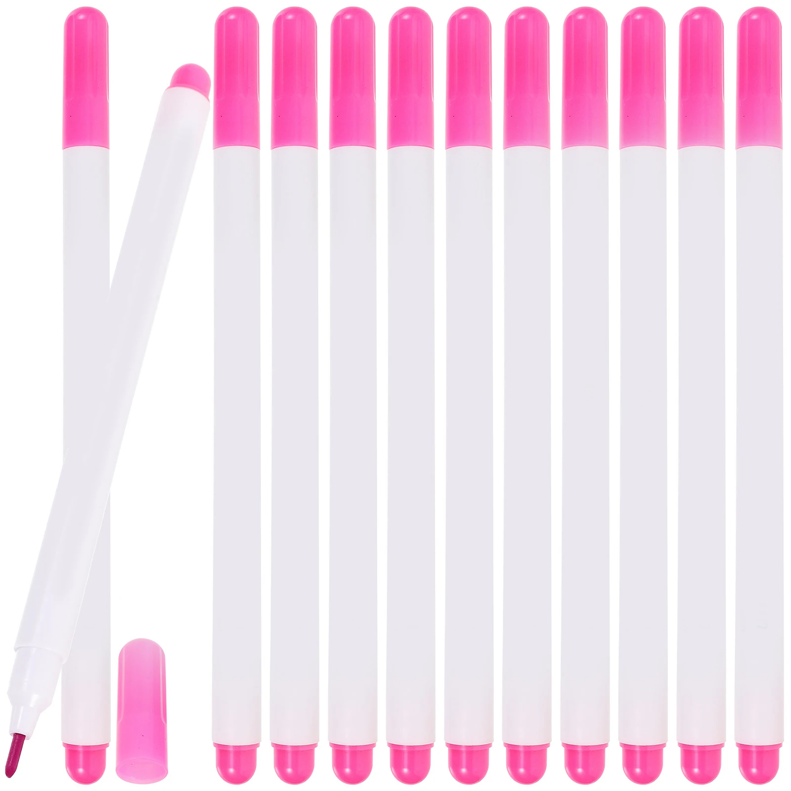 

12Pcs Skin Piercing Pen Oil Ink Based Marker Long Wear for Tattoo Brow Marking Placement Guide Tool Pen Oil Ink Painting Pencil