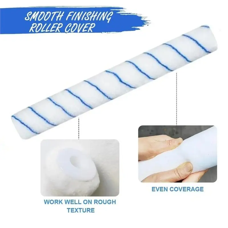 AAAN-Adjustable 12-20 Inch Paint Roller Frame Set With 3 Microfiber Roller Professional Painting Tool Kit