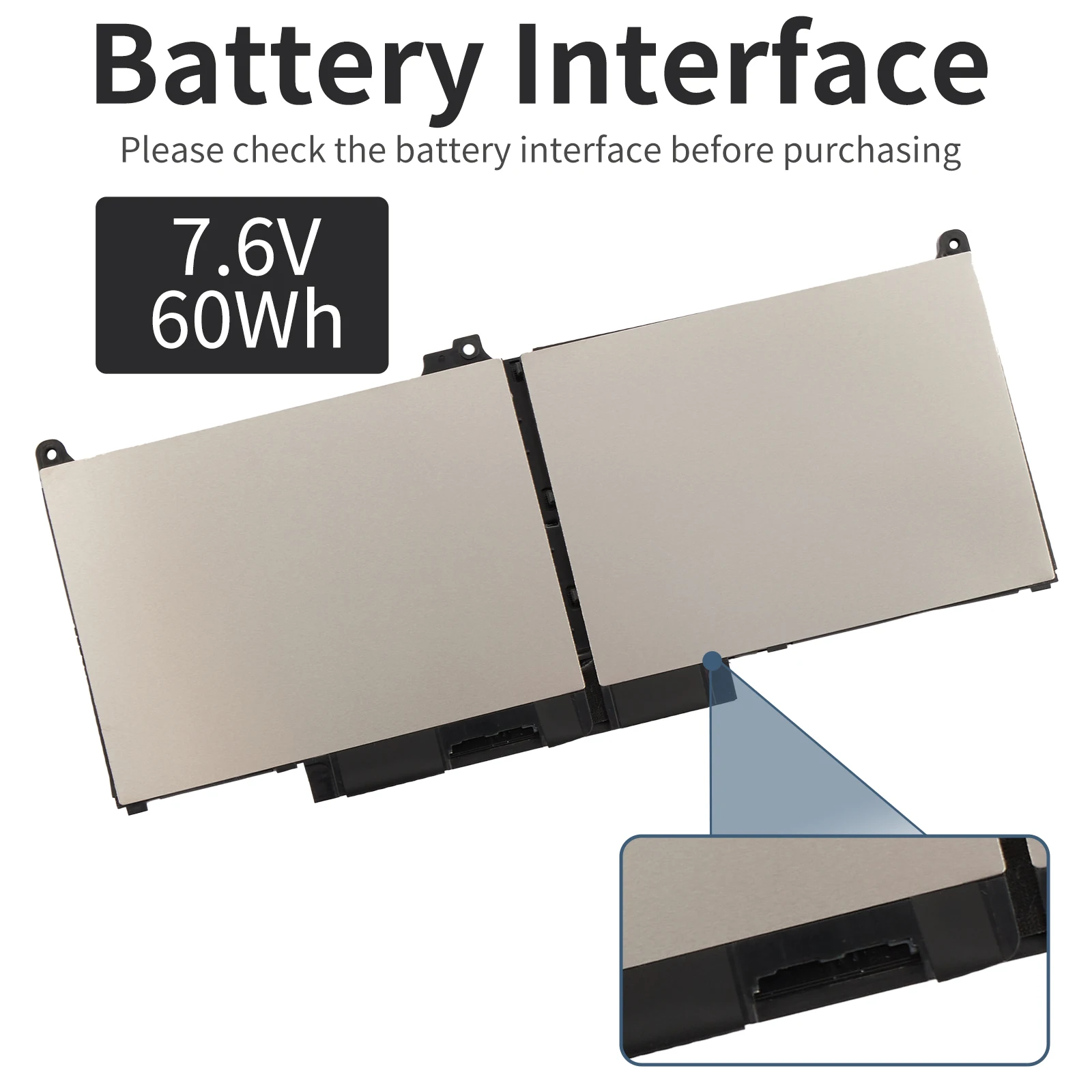 7500mAh/60Wh MXV9V Battery for DELL Latitude E5300 E5310 E7300 E7400 for Latitude 5310 5300 2-in-1 Series 5VC2M 829MX P96G P97G
