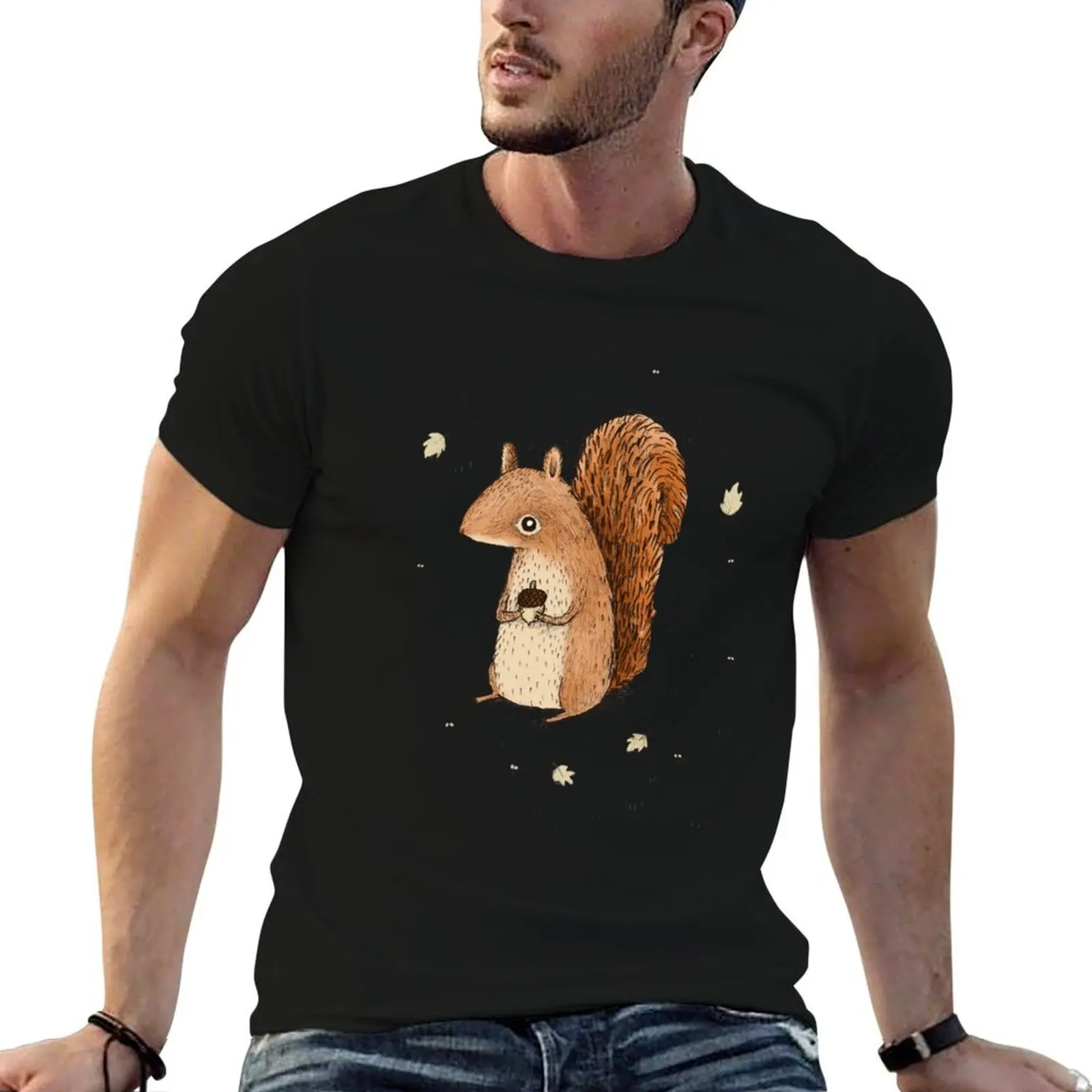 Sarah the Squirrel T-Shirt tops for a boy Men's t shirts
