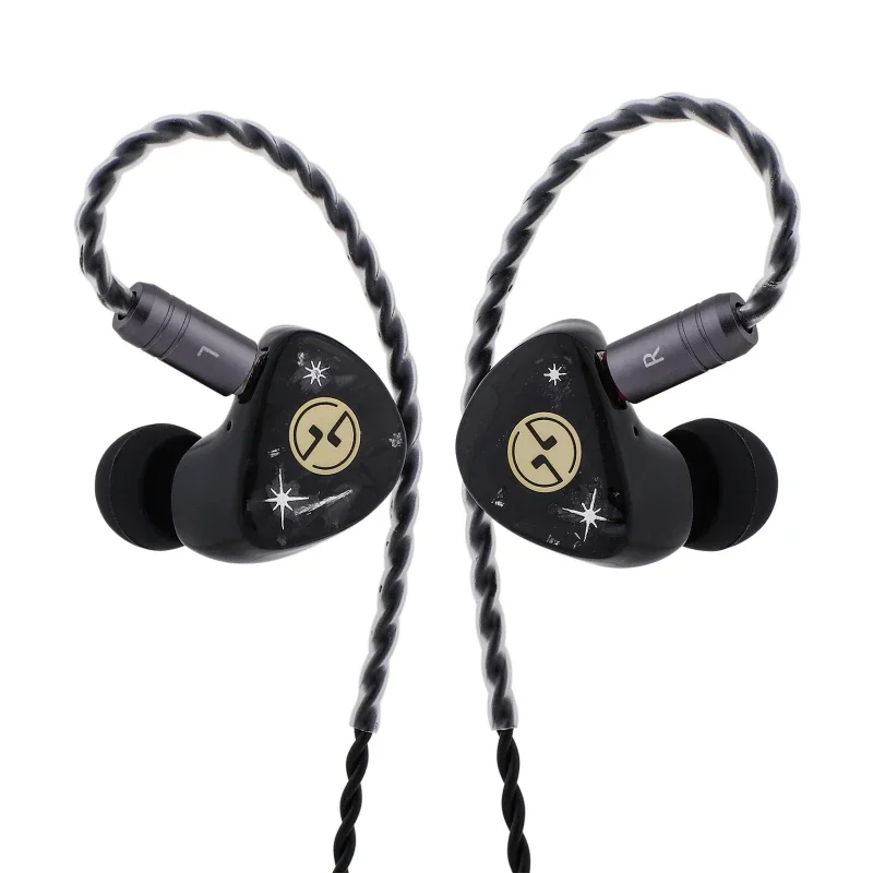TINHIFI C3 MKII HiFi In-Ear Earphone Full-Size 10MM LCP Diaphragm Monitors IEMs with High-Purity Copper-Plated Silver Cables