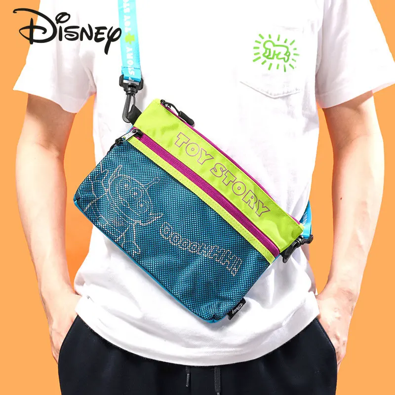 Disney Mickey New Men's Crossbody Bag Fashion High Quality Dirty Resistant Men's Chest Bag Unisex Leisure Sports Crossbody Bag