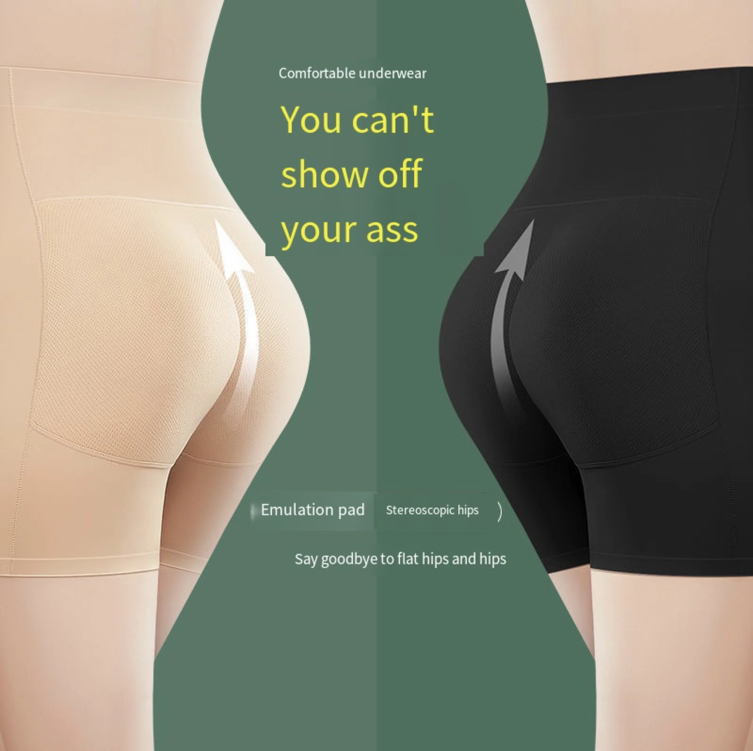 1pcs Padded Butt Lifter Corrective Underwear Butt Enhancer Body Shaper Modeling Strap Fake Hip Shapwear Panty Push Up Panties