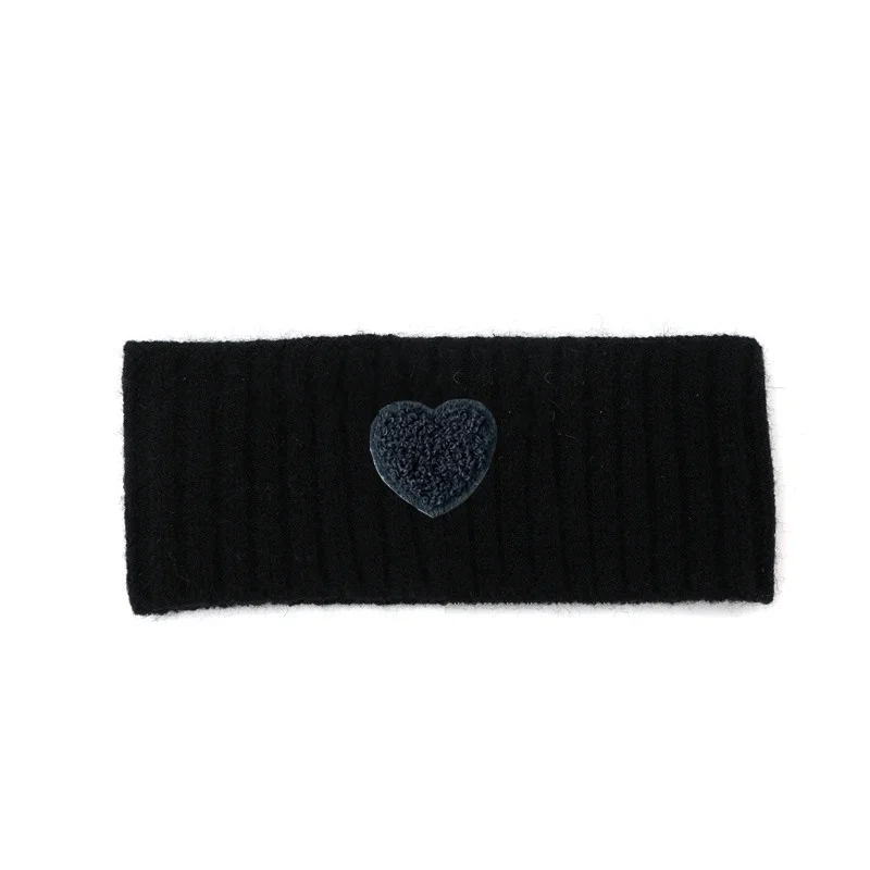 001X Fashion smiling face Headband For Girls Hair Accessories knitted Headbands Headbands For Women letter patch Ear Headband
