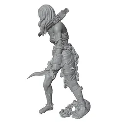 Figura de resina 75mm guerrero mutilado paracoleccionismo y rol