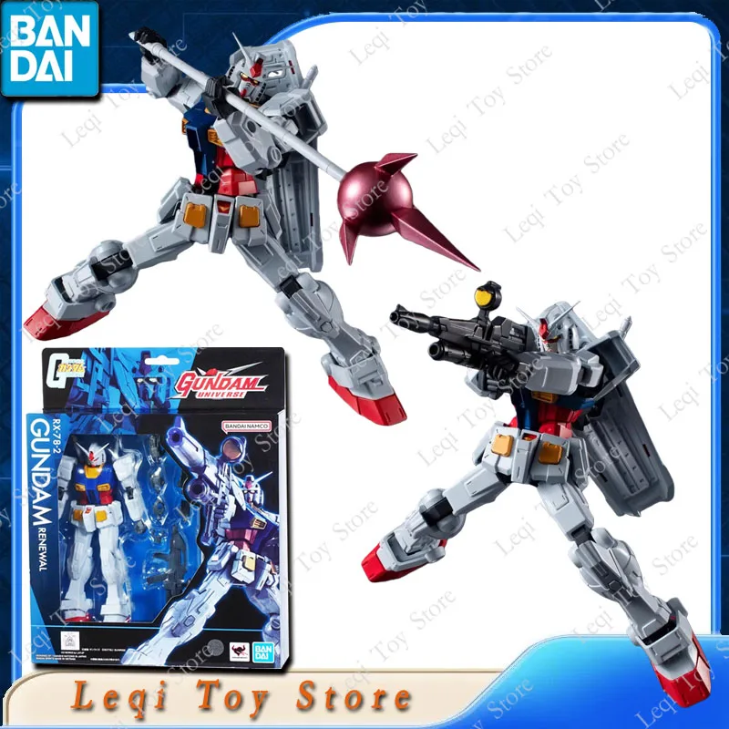 Oryginalne figurki akcji Bandai GUNDAM UNIVERSE RX-78-2 GF13-017NJ II BURNING ASW-G-08 GUNDAM BARBATOS, zabawki, model do kolekcjonowania, prezent