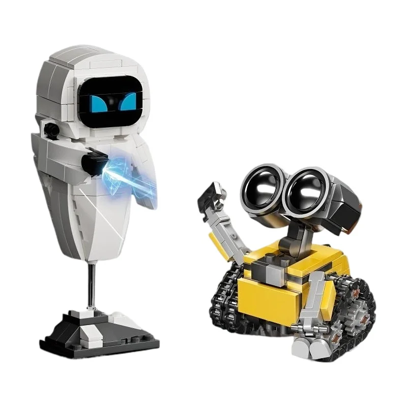 Wall.E Eve Robot met kleine deeltjes Assemblagemodel Kit Actiefiguur Jongen Educatief speelgoed Bouwbaar verzamelobject Geen speciale effecten - afbeelding 2