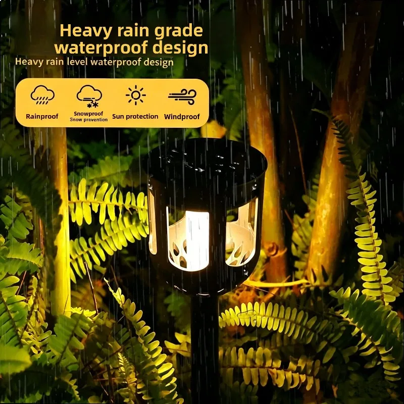 New Solar LED Outdoor Garden Stake Light Motion Sensor Wall Lamp for Pathway