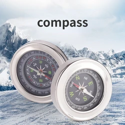 Outdoor Compass 60mm Stainless Steel Portable Compass Camping Mountaineering Children's Teaching High Precision Compass