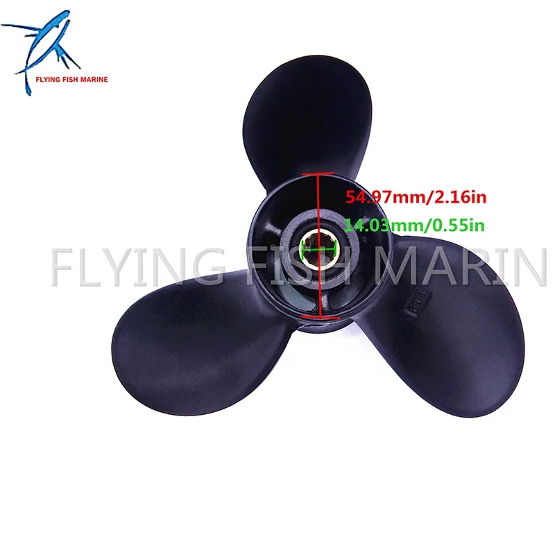 Marine Propeller for Hangkai 2-stroke 9.8hp 12hp outboard Engine Boat Motor