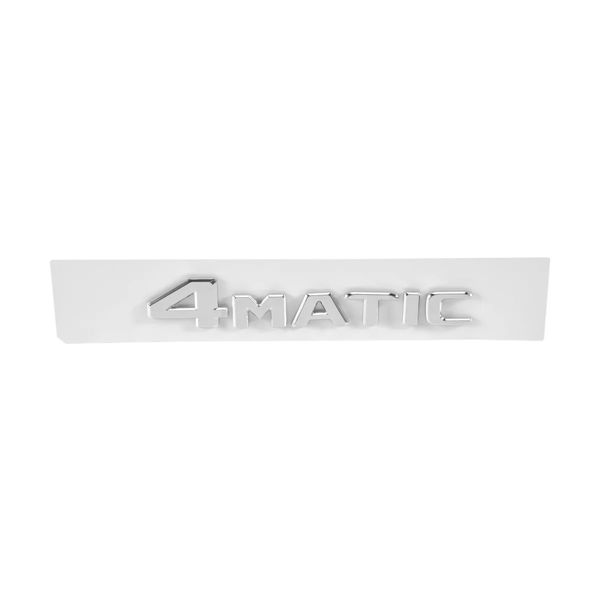 4MATIC Silver Auto Trunk Door Bumper Badge Decal Emblem Adhesive Tape Sticker Replacement for