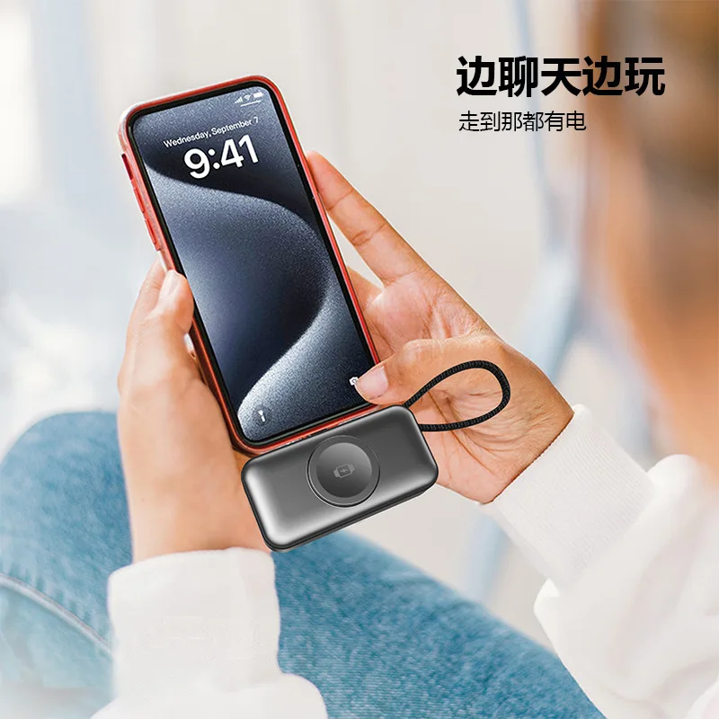 For Magnetic Watch Mini PowerBank 5000mAh Spare battery Portable Charger Mobile External Battery Fast charging For iPhoneSamsung - Image 3
