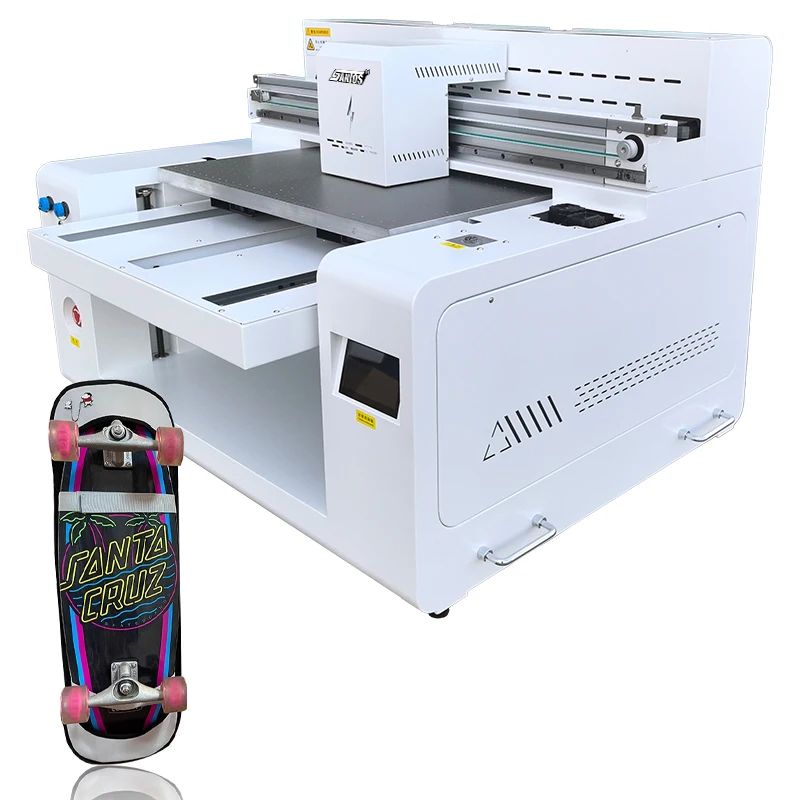 Digital inkjet 6050 uv flatbed printer xp600 i3200 printhead CMYK varnish for acrylic wood glass metal printing