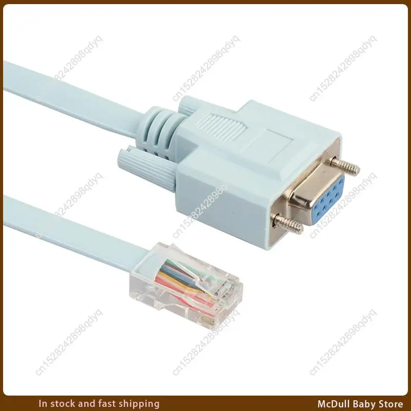 ABJA-USB Console Cable RJ45 Cat5 Ethernet To Rs232 DB9 COM Port Serial Female Rollover Routers Network Adapter Cable 1.8M