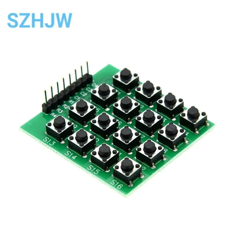 Micro Switch 4*4 Matrix Keyboard 8-bit Button Independent Button MCU External Expansion Keyboard Module For Arduino