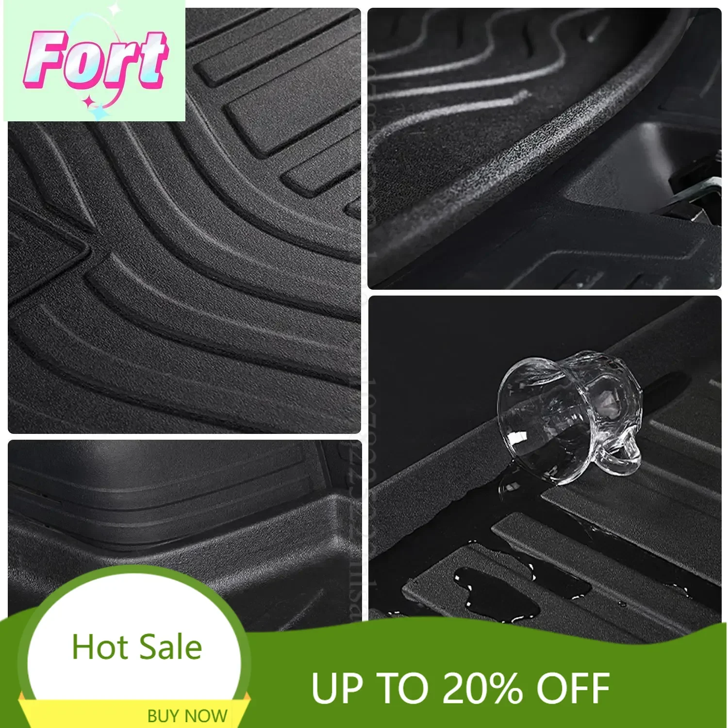 New Tpe Car Trunk Mat For MG4 2025 2023 2024 Mulan Waterproof Cargo Liner Interior Modification Car Accessories Trunk Protection