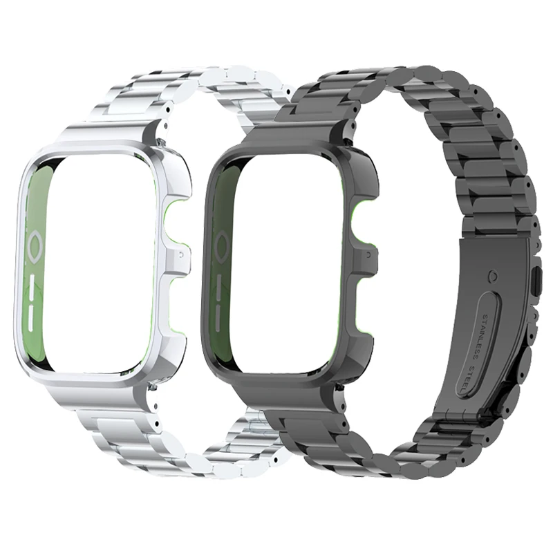 

Защитный чехол из нержавеющей стали для смарт-часов Huawei Watch Fit 3, металлический браслет для часов huawei fit3, ремешок + защитная крышка