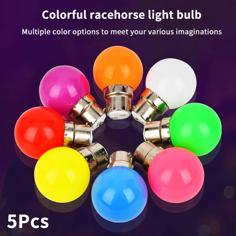 5 STKS E27 B22 LED Kleur Lamp 8 Kleuren Beschikbaar AC220V LED Kerst Decoratie Bar spaarlamp