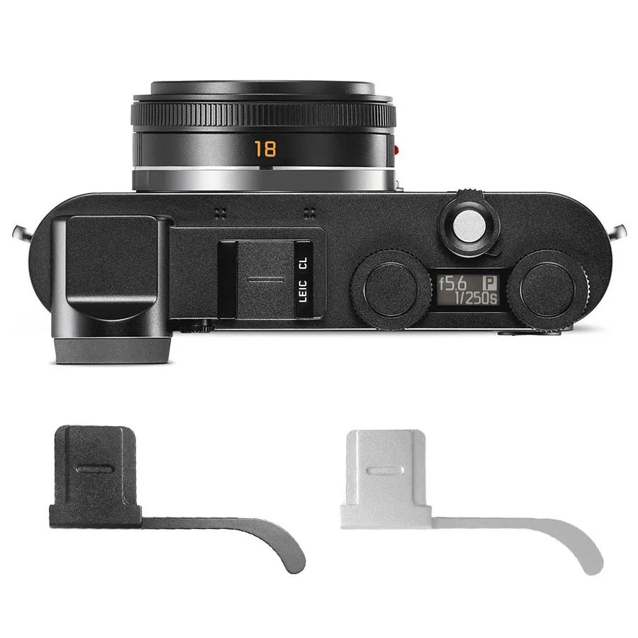 

Black/Silver Metal Thumb Hand Grip Hot Shoe Adapter Bracket For Leica CL Camera