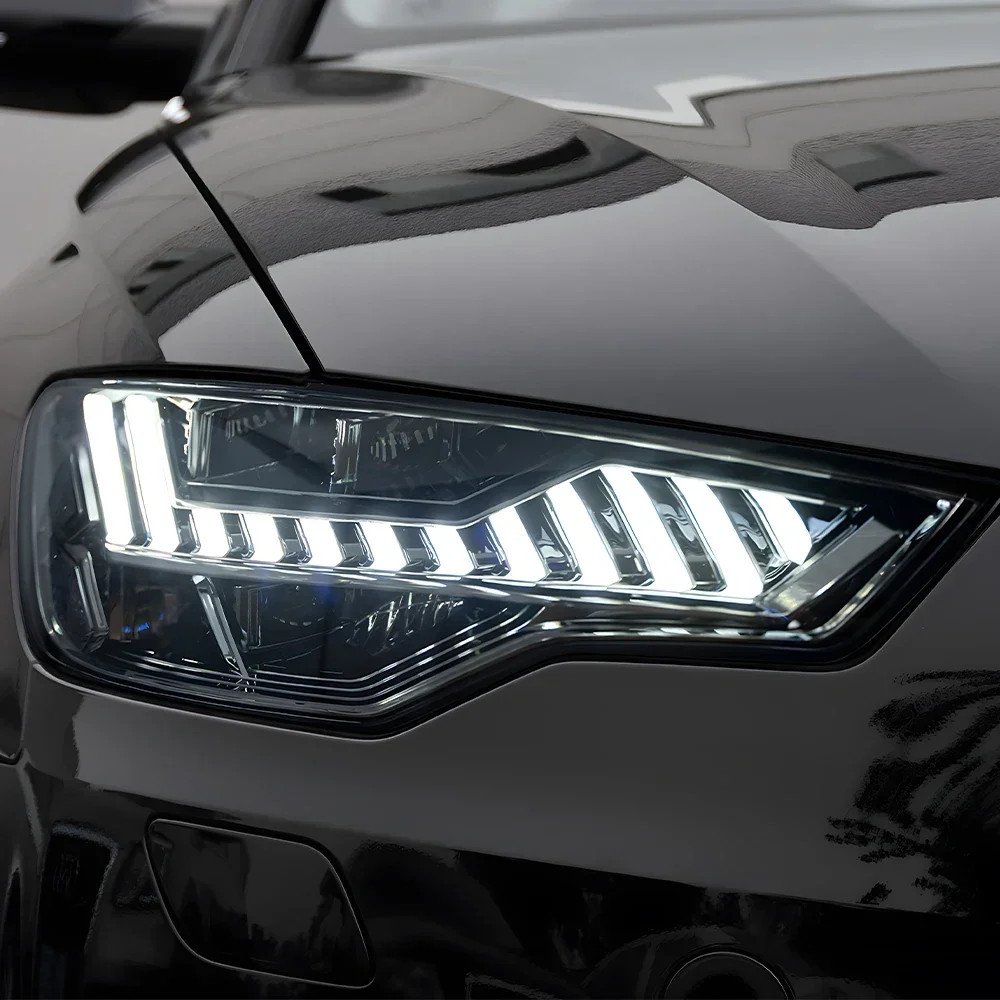 

For Audi A6 C7 A6L S6 2012-2015 Front Headlight Assembly LED Car Headlight Upgrade A7 Style Dual Lens Accessories