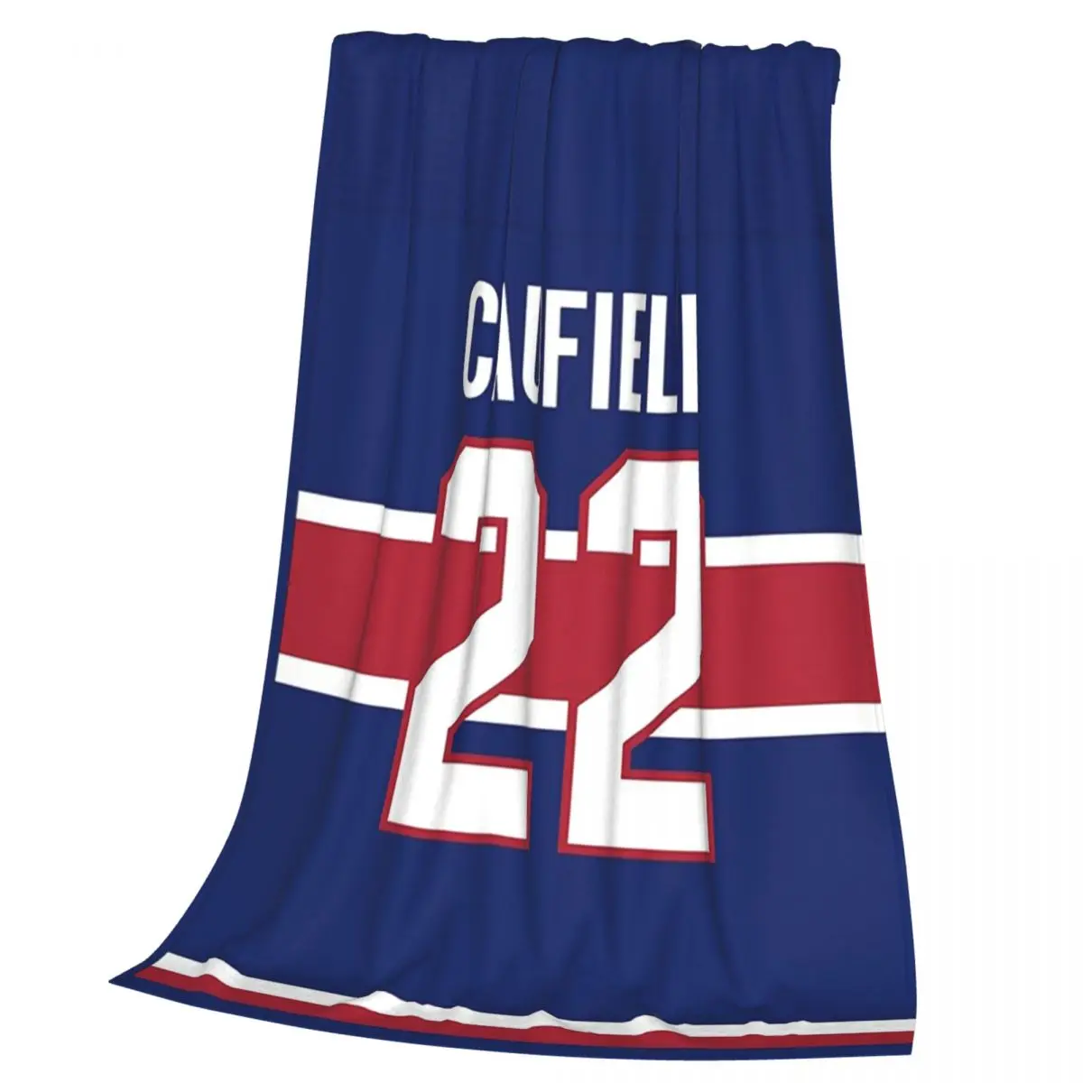 Cole Caufield Jersey Blanket Soft Warm Flannel Throw Blanket Bedding for Bed Living room Picnic Travel Home Sofa
