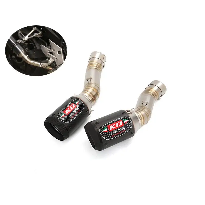 

For Honda CBR400R CBR500R CB500F 2016-2025 CB500X CB400X Motorcycle Exhaust System Mid Link Pipe Slip On 51mm Muffler Escape