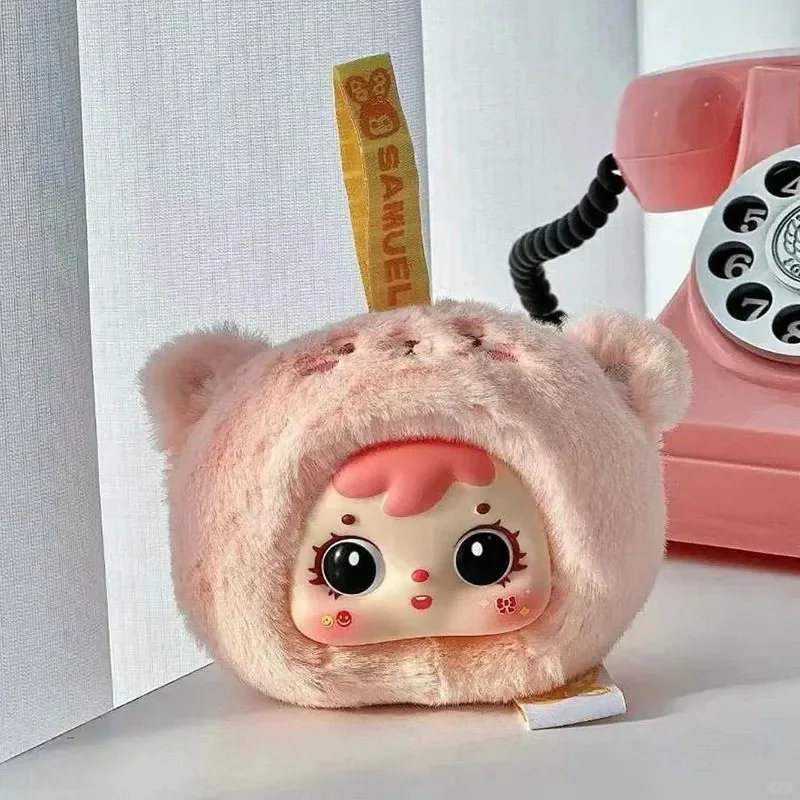 سلسلة صندوق أعمى صغير الحجم من صامويل يمكن أن تحل محل وجه الدمية على شكل دمية على شكل حيوان ديكور داخلي للسيارة صندوق غامض هدية ممتعة