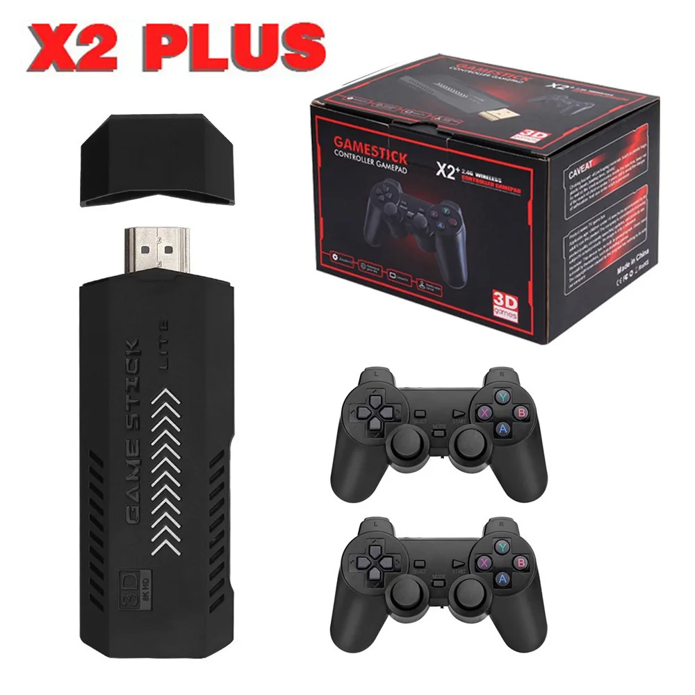 وحدة تحكم ألعاب فيديو عتيقة للأطفال ، وحدة تحكم لاسلكية ، محاكي التلفزيون ، X2 Plus ، مشغل ألعاب 4K ، 3D ، HD ، G ، من الألعاب ، GD10 برو ، هدية