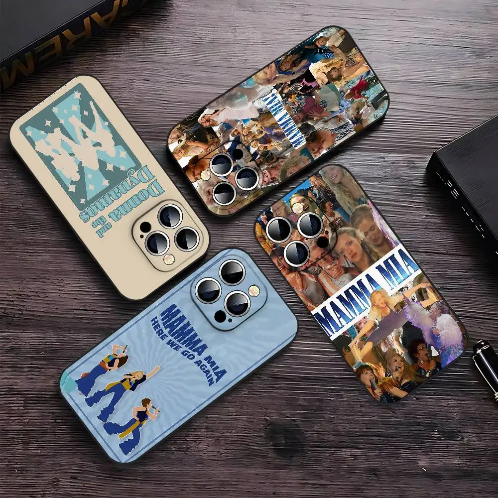 حافظة هاتف ماما ميا من فيلم موسيقي ناعمة من مادة البولي يوريثان الحراري صديقة للبشرة لهاتف آيفون 17/16/15/14/13/12/11 سلسلة: PRO، MAX، PLUS، Mini
