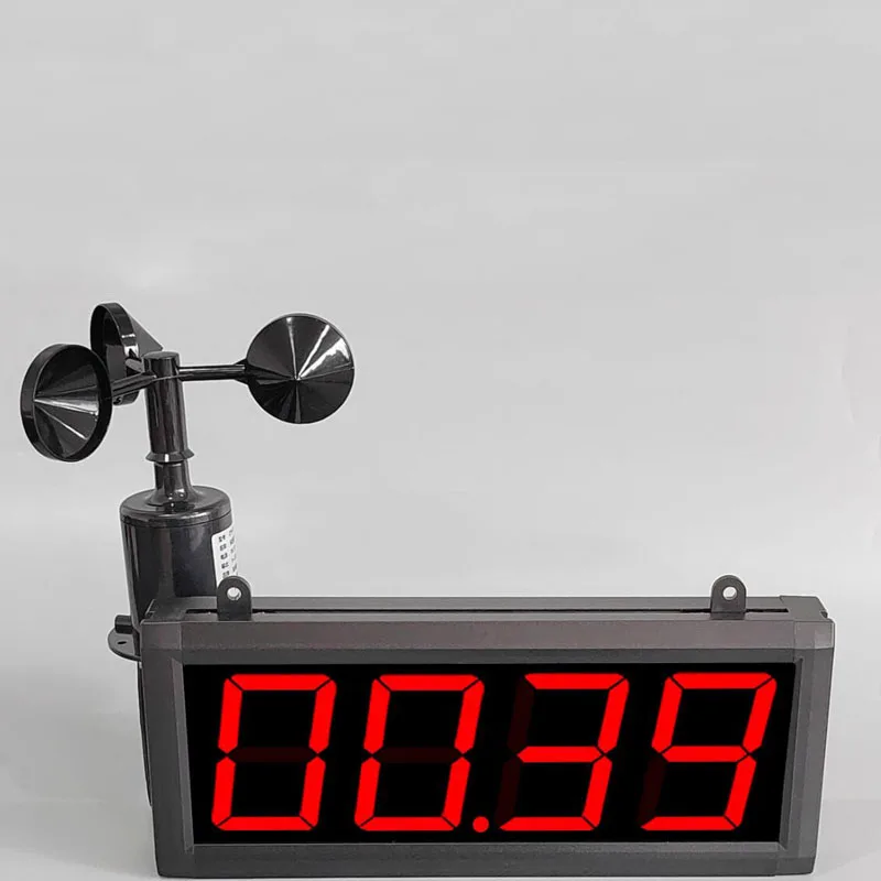 0-30M/S Special Construction Site Wind Meter Alarm Wind Speed Test Meter 3 Inch 4-Digit Large Screen Tower Crane Anemometer