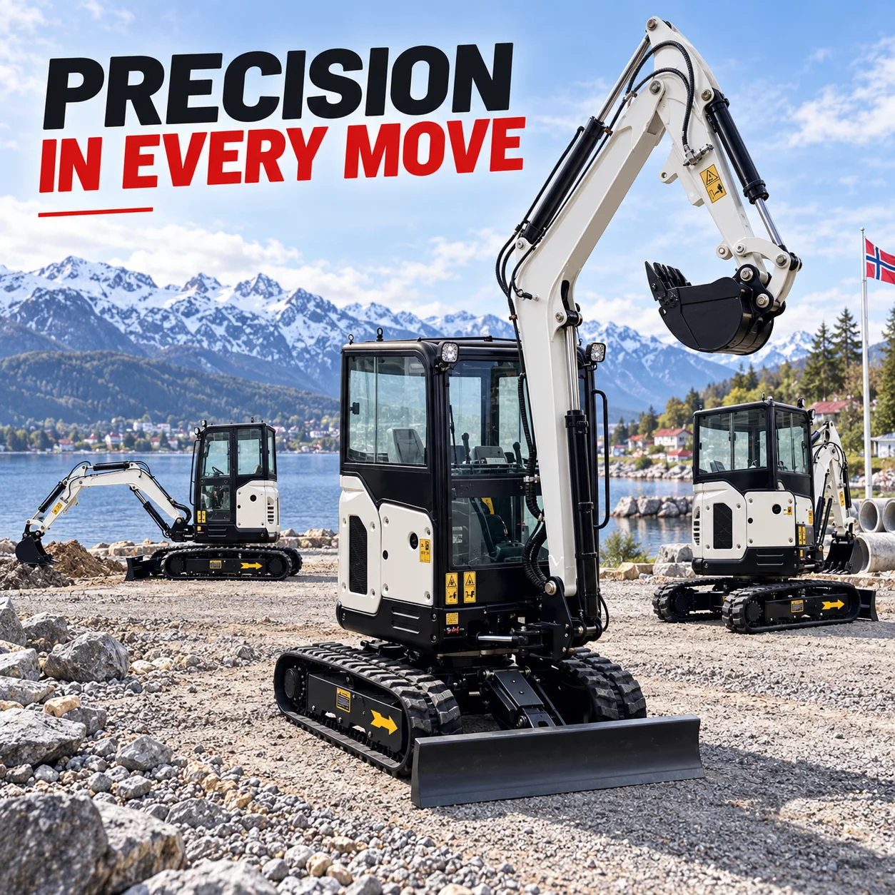 2.5 Ton Mini Hydraulic Excavator Crawler Digger Machine for Agriculture Orchard Landscaping Projects