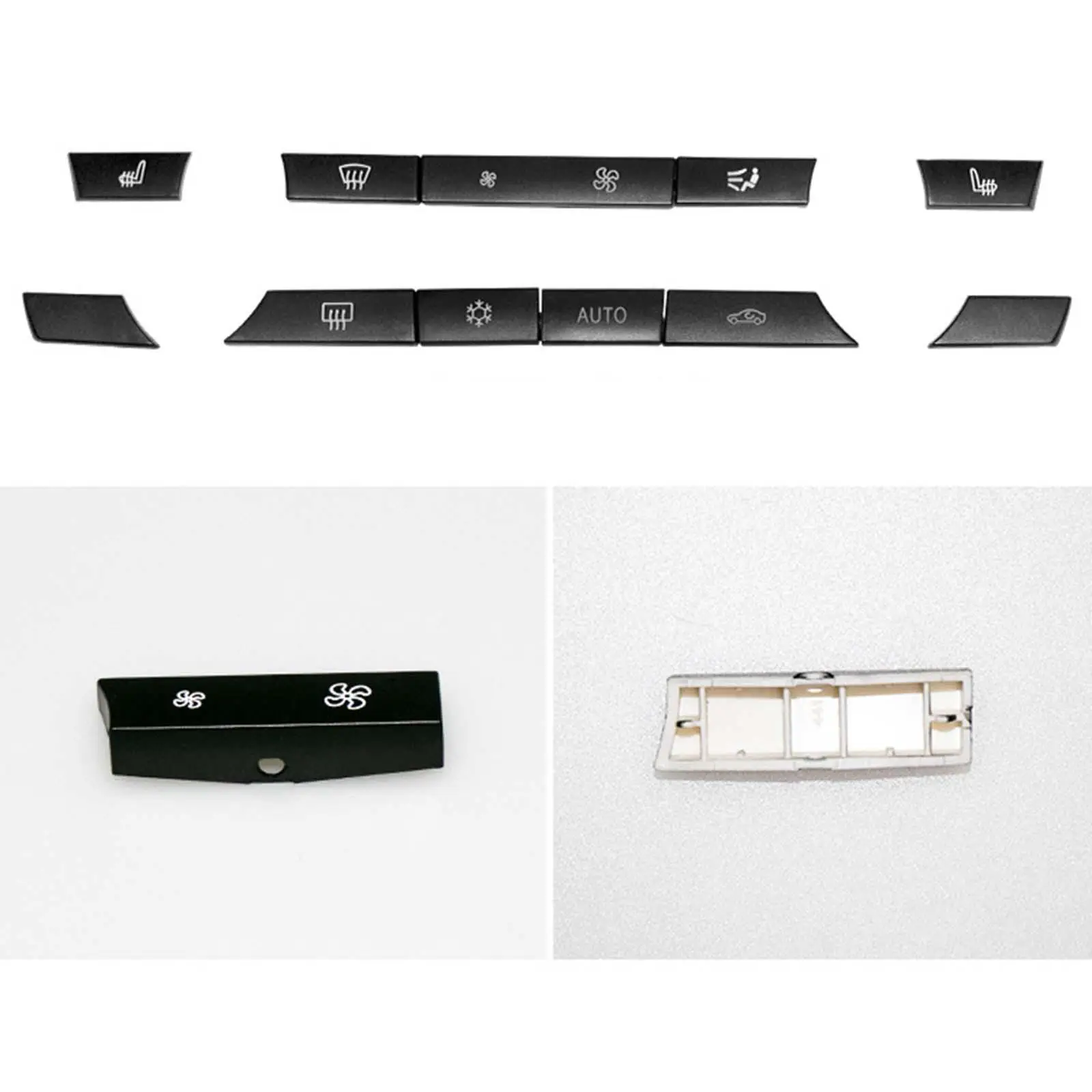 Sturdy ABS Car AC Panel Buttons Key Cap Replacement for BMW 5 6 7 Series F07 GT F10 F11 F06 F12 Car Repair Equipment