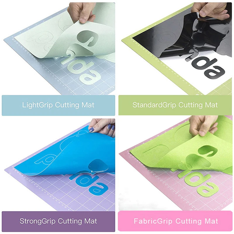 1pcs Mixed Color Engraving Machine Base Plate Cutting Mat for Cricut/cameo 4 with Adhesive Pvc Cutting Mats