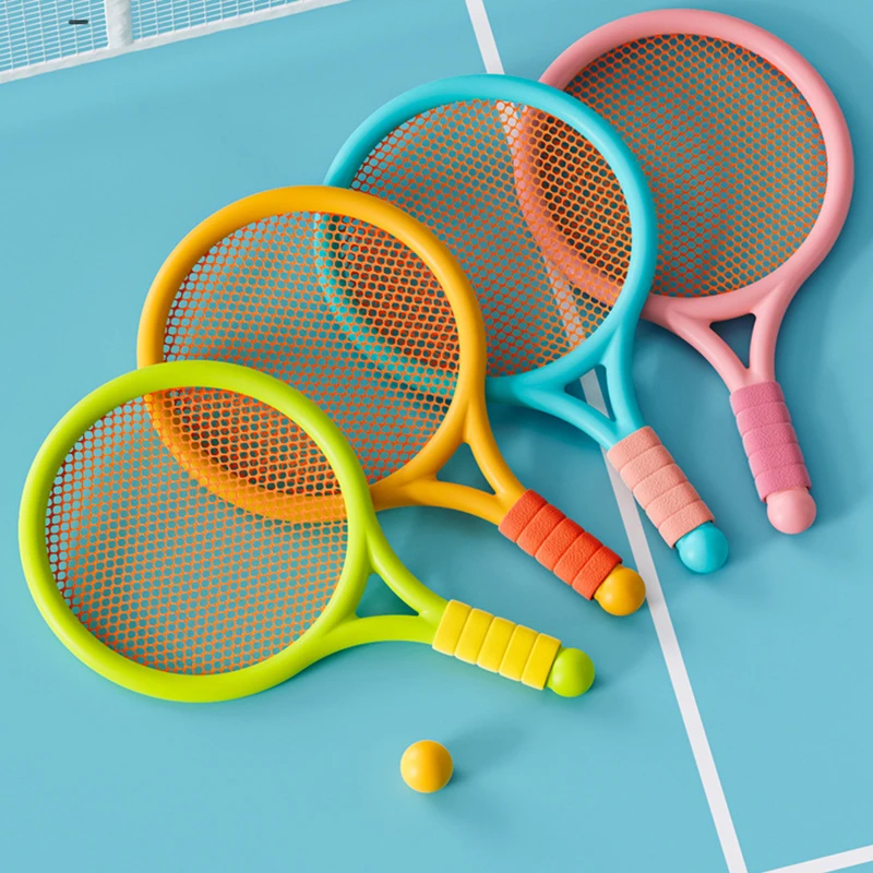 Fun Kids Racket Leisure Outdoor Sports Toys Badminton Racket Kindergarten Sports Toys Set Parent-child Interaction Birthday Gift