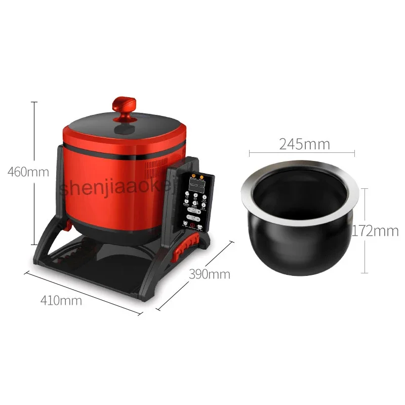 6L Nicht Stick Multifunktions Intelligente Elektrische Automatische Kochen Maschine Wok 220V 2200W 1pc Kochen Topf Elektromagnetische