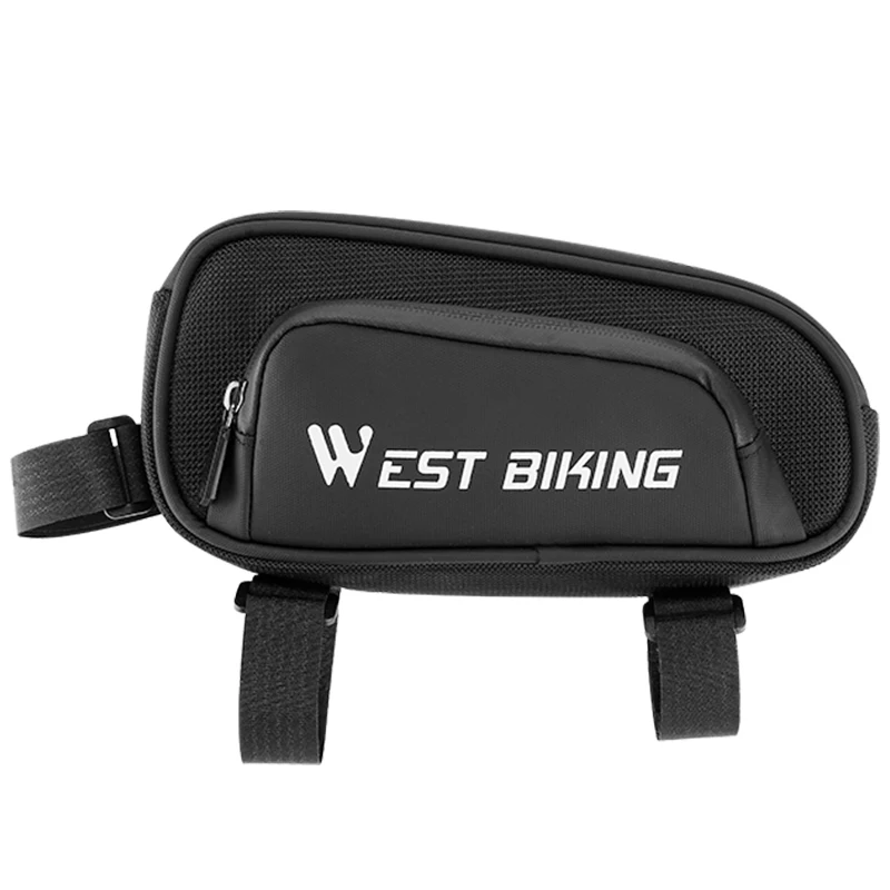 WEST BIKING Lokaler Versand 1,5L Fahrradrahmentasche Tragbare Wasserdichte Vorderrohr-Fahrradtasche MTB Rennrad Gepäckträger Fahrradzubehör
