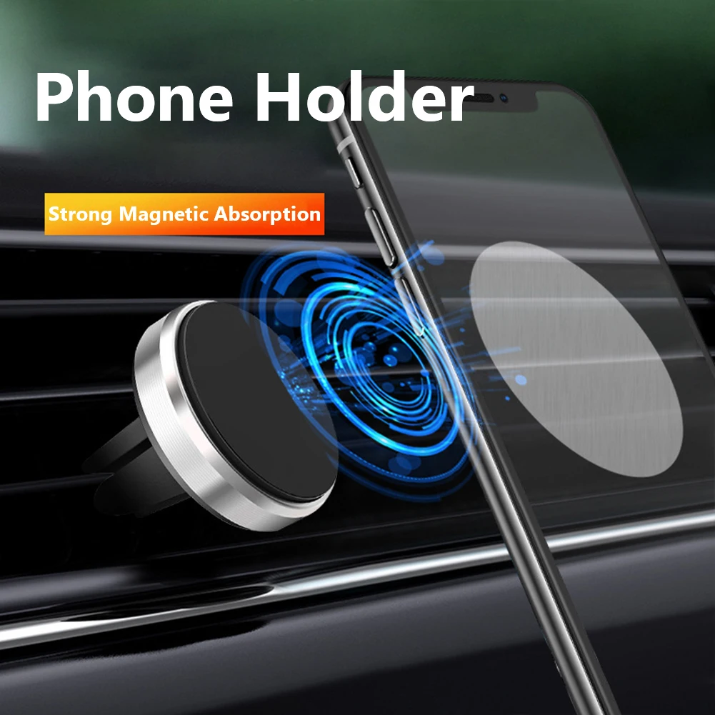 Magnetic Car phone Holder Stand In Car GPS Air Vent Mount Magnet Stand For Xiaomi Mi Huawei Samsung Car Interior Magnet Sticker